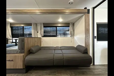 Christie and Steve's Forest River Campsite Reserve 26CJ Travel Trailer