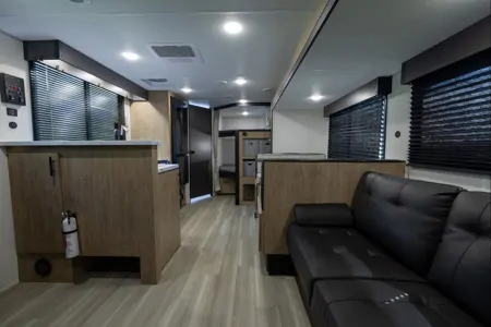 Christie and Steve's Forest River Campsite Reserve 26CJ Travel Trailer