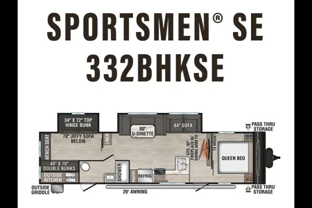 KZ Sportsmen 332 bhkse Travel Trailer