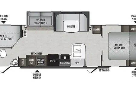 Keystone Passport GT 29.5BH Travel Trailer