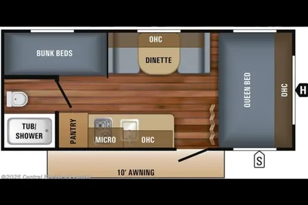 April's Travel Trailer - 10" Serta Memory Foam Queen Mattress