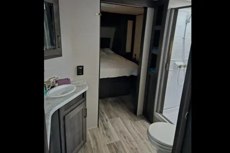 Minky and Mulani's Grand Design Transcend Xplor Travel Trailer
