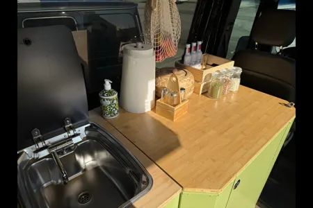"Avocado" - SPRING LE TOUR's Mercedes 144 High Roof Van