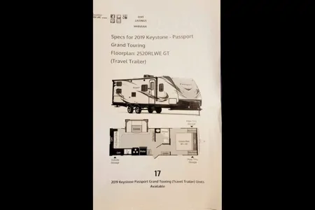 Art's Keystone Passport Grand Touring Ultra Lite Travel Trailer