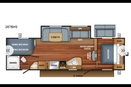 Marial Jayco 287 bhs Roulotte lits superposés couches 8 personnes