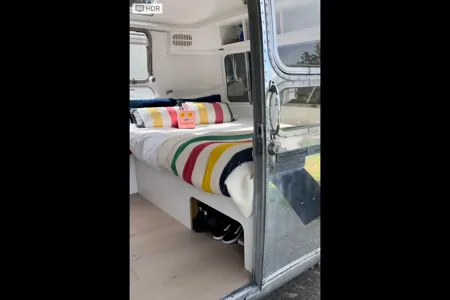 Hudsons Bay Themed Vintage Airtream