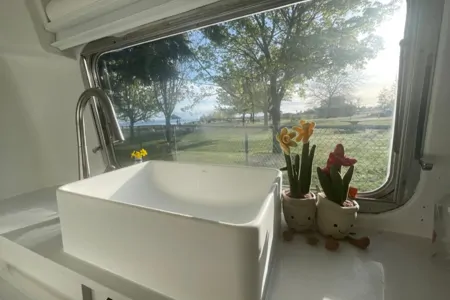 Hudsons Bay Themed Vintage Airtream