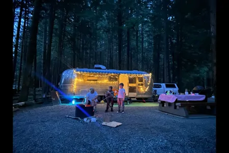 Hudsons Bay Themed Vintage Airtream