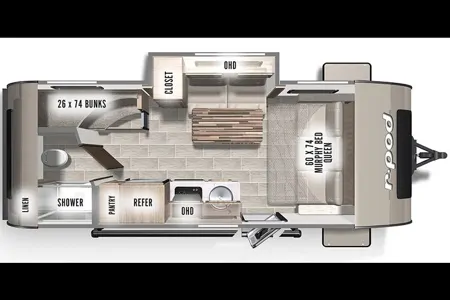 2021 R-Pod Travel Trailer with Bunk Beds