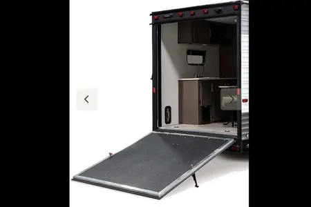 Justin's Wildwood 211ssxl Toy Hauler / Open Living Dining and Patio