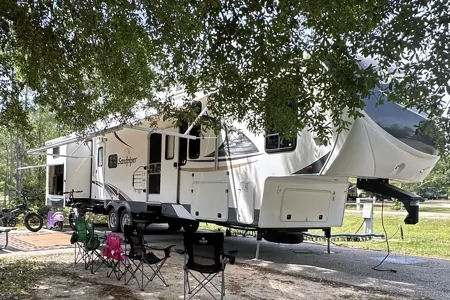 Bayou Ball Farms Forest River Sandpiper Fifth Wheel