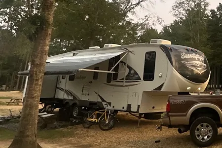 Bayou Ball Farms Forest River Sandpiper Fifth Wheel
