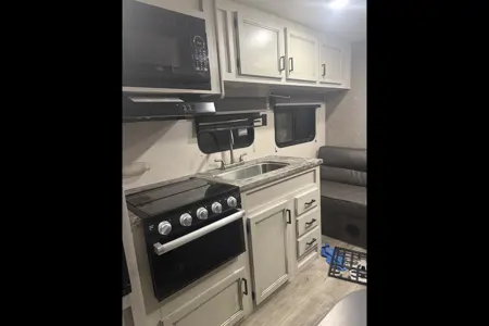 Adventure Awaits travel trailer