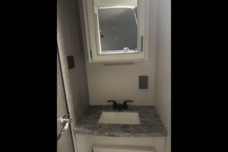 Adventure Awaits travel trailer