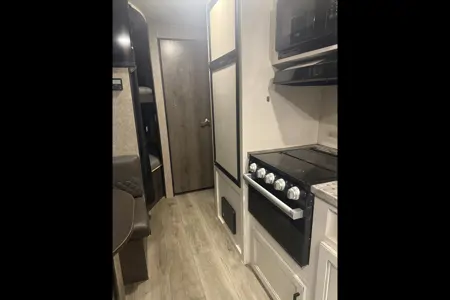 Adventure Awaits travel trailer