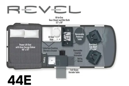 2026 4WD All Season Winnebago Revel 44E "Betty" - UNLIMITED MILES + Starlink