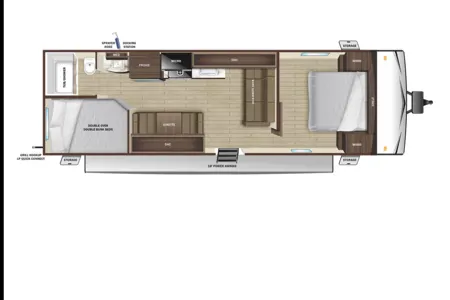 Mackenzie's Highland Ridge RV Open range 26BH Travel Trailer