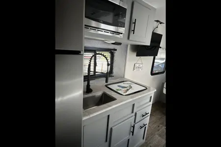 A romantic getaway for couples in our gorgeous Forest River Vibe Travel Trailer!