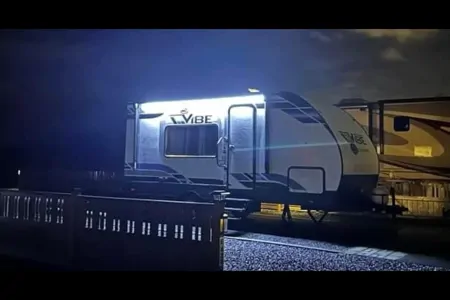 A romantic getaway for couples in our gorgeous Forest River Vibe Travel Trailer!