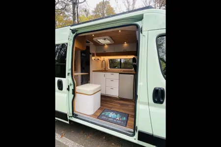 "Minty Fresh" - Off-Grid Capable Camper Van with Heater + AC