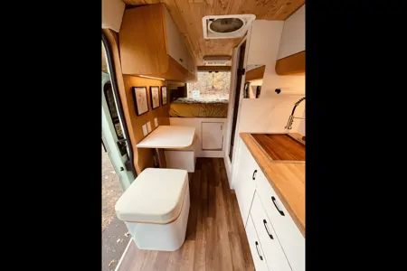 "Minty Fresh" - Off-Grid Capable Camper Van with Heater + AC