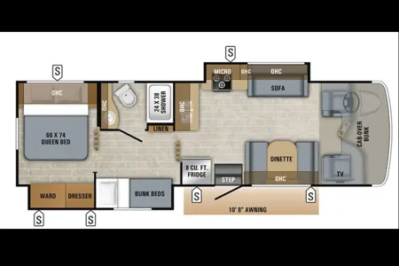2019 Jayco 31XL (Nutmegger Nomad) - Bunk Beds -Fully Stocked