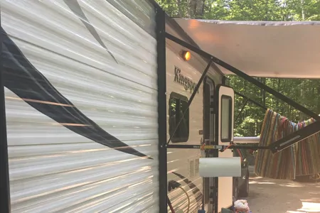 Perfect layout with bunks and a washroom. 