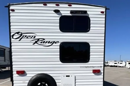 The handicapper highland Ridge RV Open  range Travel Trailer