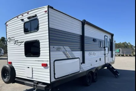 The handicapper highland Ridge RV Open  range Travel Trailer