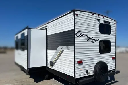 The handicapper highland Ridge RV Open  range Travel Trailer