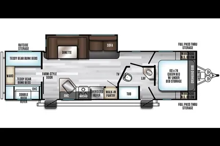 Family Adventure-Ready! Bunkhouse RV Perfect for Families!