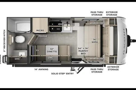 zeus's Forest River FOREST RIVER FLAGSTAFF E-PRO 19FD Travel Trailer