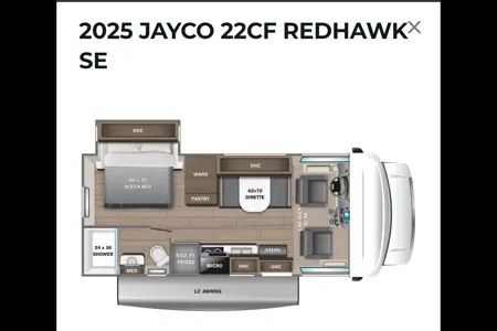 2025 Jayco Redhawk 22CF sleeps 6