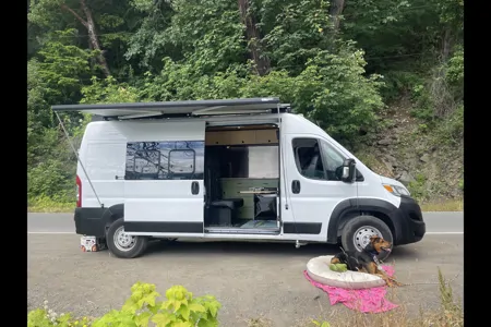 Olympic national park adventure campervan, SamaraVan family offgrid build