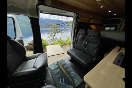 Olympic national park adventure campervan, SamaraVan family offgrid build