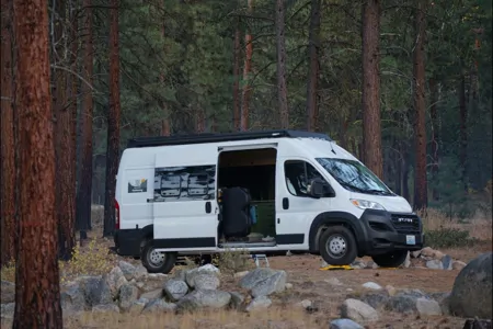 Olympic national park adventure campervan, SamaraVan family offgrid build
