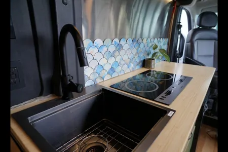 Olympic national park adventure campervan, SamaraVan family offgrid build