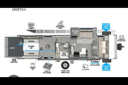 Platinum Forest River Wild wind Toy Hauler