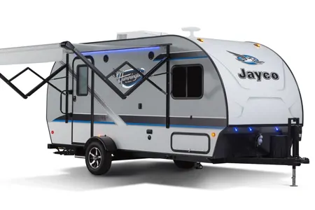 Light and Loaded Jayco Hummingbird.