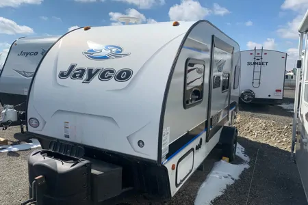 Light and Loaded Jayco Hummingbird.