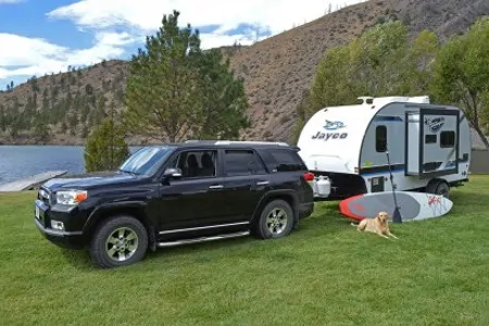 Light and Loaded Jayco Hummingbird.