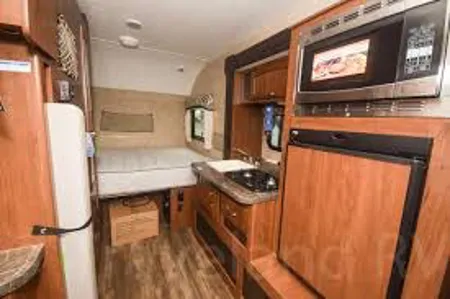 Light and Loaded Jayco Hummingbird.