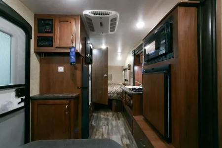 Light and Loaded Jayco Hummingbird.