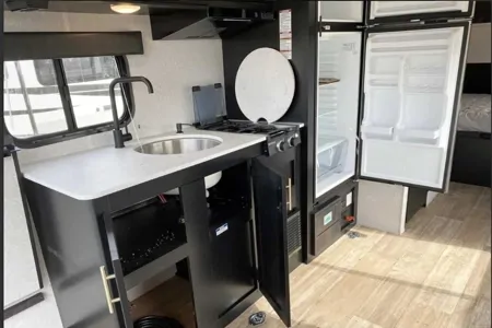 Travel Trailer with Ramp & Patio