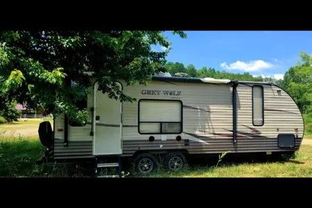 Tahi Healing - Forest River Cherokee Grey Wolf Travel Trailer