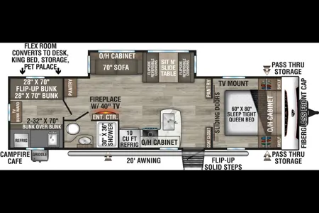 The Adventure Bunkhouse- 30ft Family Bunkhouse