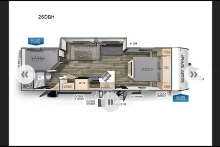 Baileys Forest River Grey Wolf Travel Trailer