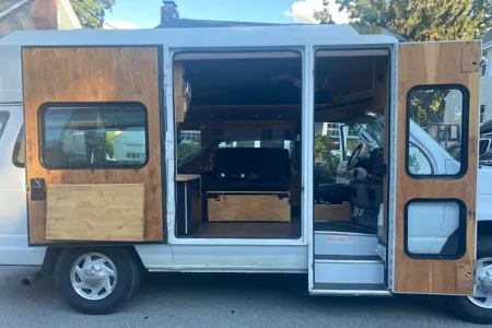 One of a Kind Classic Woody Camper-van Sleeps 4/5 Ideal for Van Life & Stealth Camping