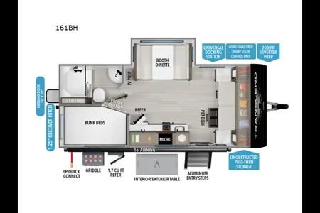 KAMPFIRE 🔥 - Grand Design Transcend One (161BH) Travel Trailer