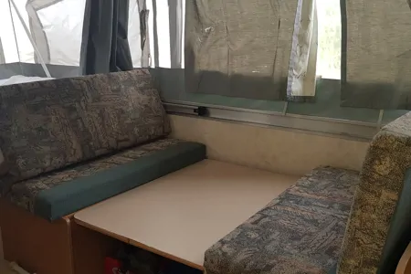 Vintage Adventure Coleman Santa Fe Tent Trailer